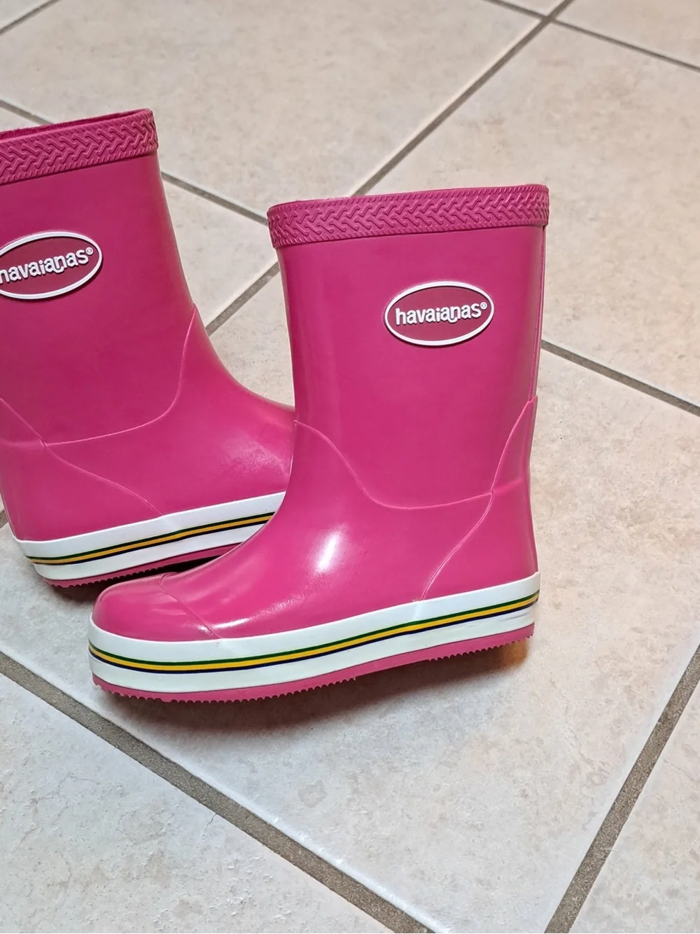 Havaianas Kids Aqua Rain Boots - Pink - USA Toddler Kids Size 10C